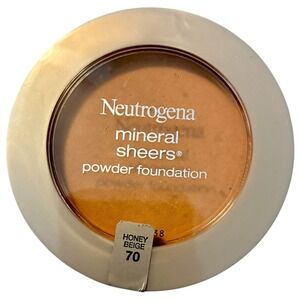 Neutrogena Mineral Sheers Powder Foundation Compact 0.34oz Honey Beige 70